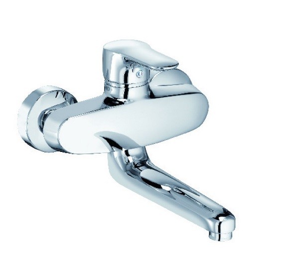 Kludi Objekta bateria kuchenna zlewozmywakowa ścienna 180mm chrom 328820575