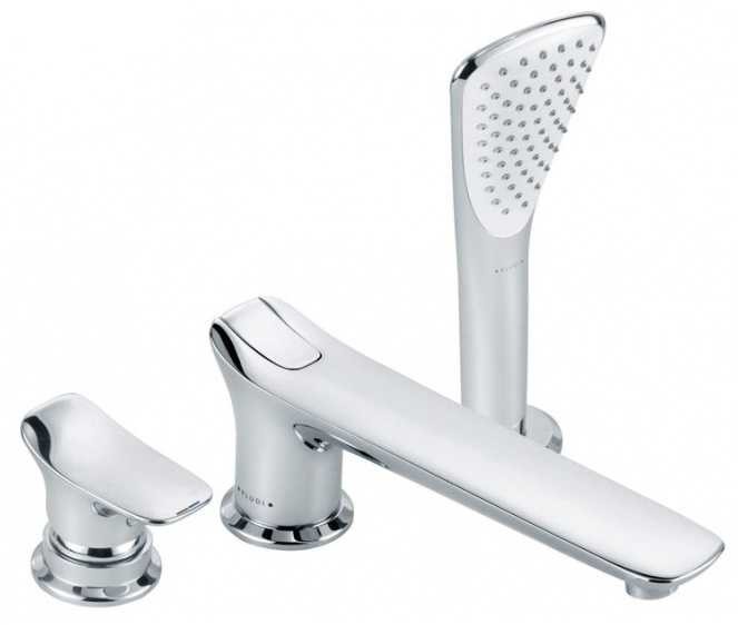 Kludi Ambienta jednouchwytowa bateria wannowa trzyotworowa chrom 534470575