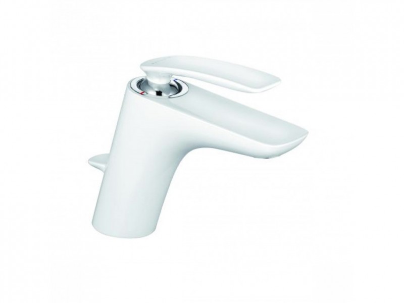 Kludi Balance jednouchwytowa bateria umywalkowa z korkiem biały/chrom 520239175