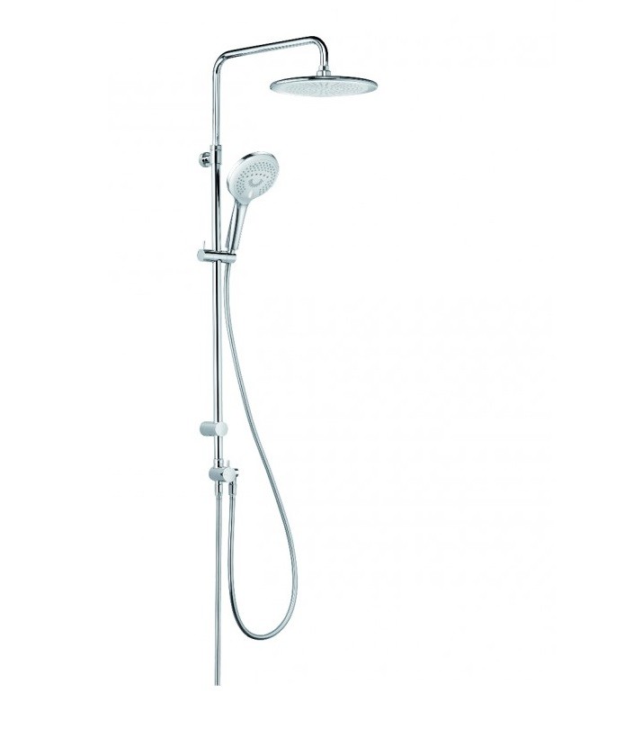 Kludi Freshline Dual Shower System zestaw prysznicowy z deszczownicą do baterii natynkowej chrom 670900500