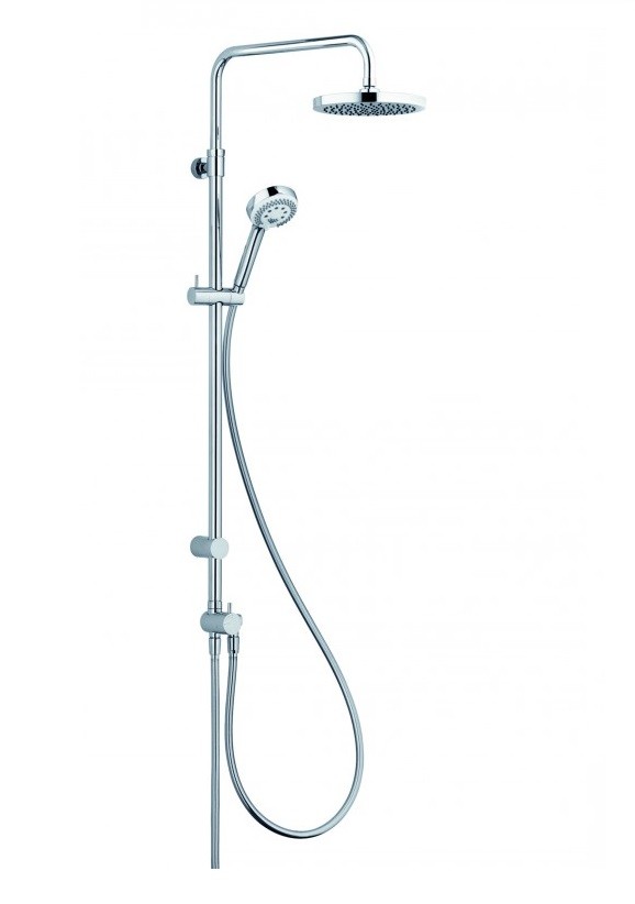 Kludi Logo Dual Shower System zestaw prysznicowy z deszczownicą do baterii natynkowej chrom 680910500
