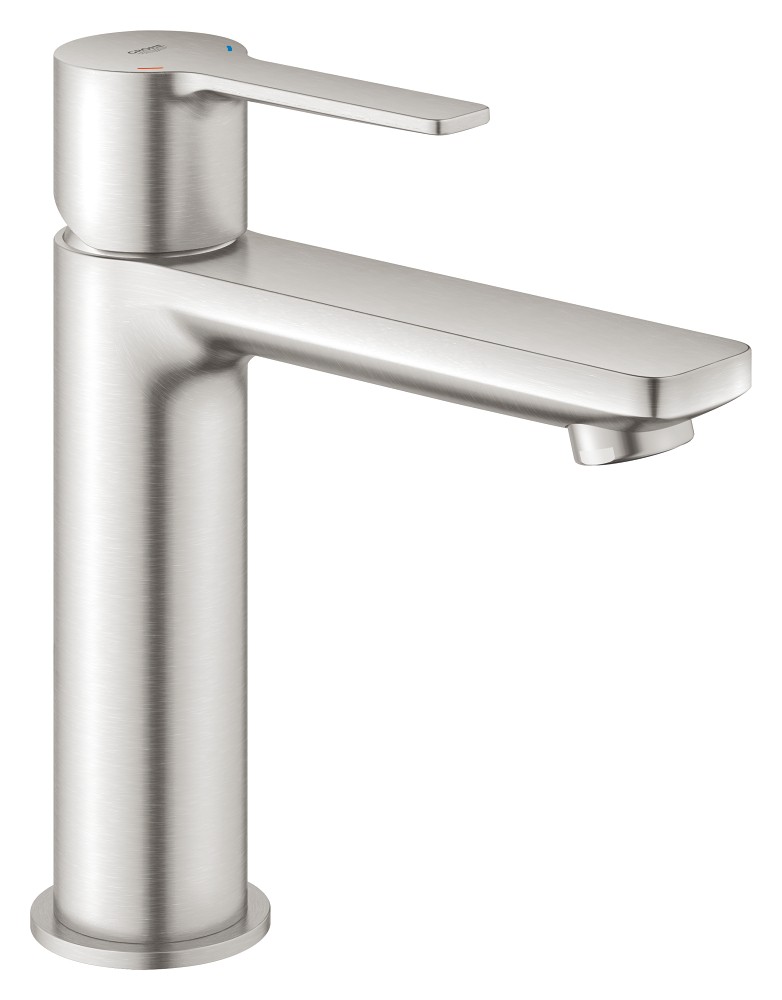 Grohe Lineare bateria umywalkowa z korkiem typu klik klak stal 23106DC1
