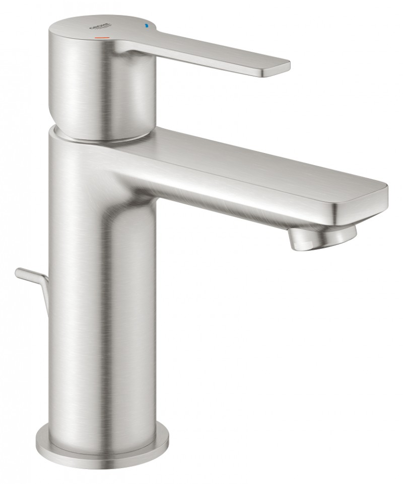 Grohe Lineare bateria umywalkowa XS z korkiem automatycznym stal 32109DC1