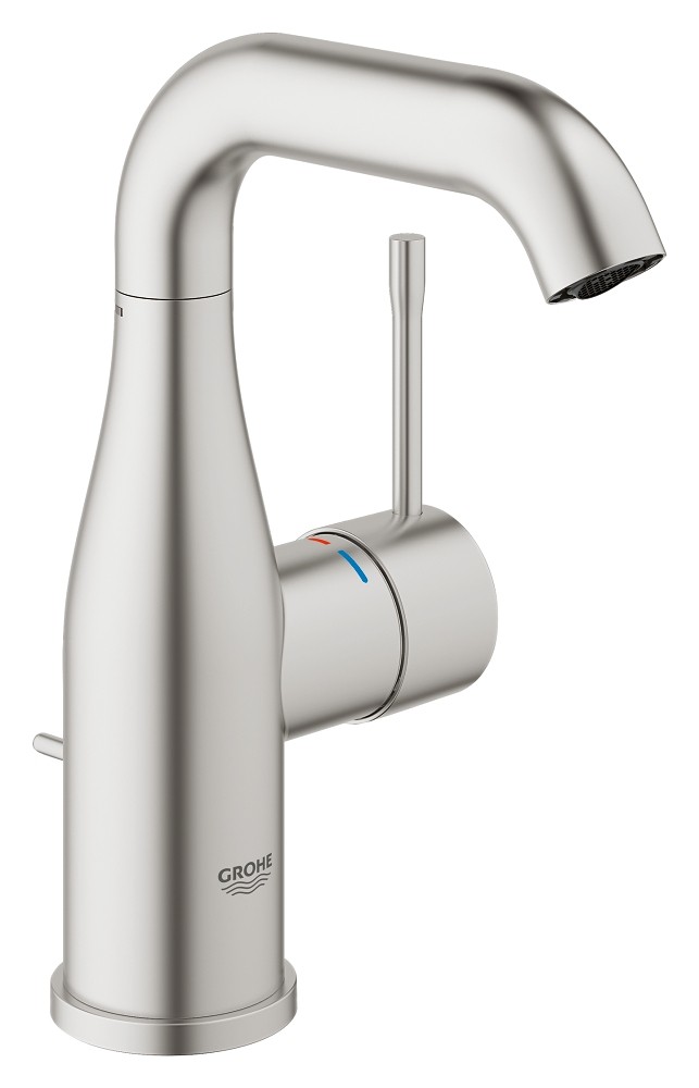 Grohe Essence New bateria umywalkowa z korkiem automatycznym stal 23462DC1