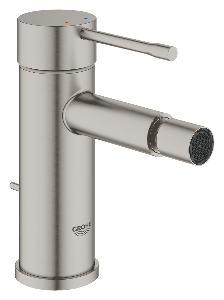 Grohe Essence New bateria bidetowa z korkiem stal 32935DC1