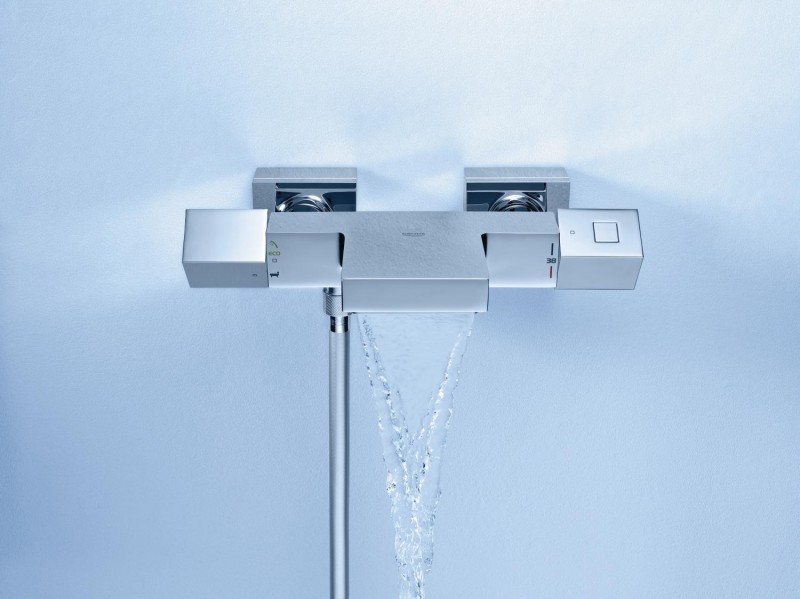 Grohe Grohtherm Cube bateria wannowa termostatyczna ścienna chrom 34497000