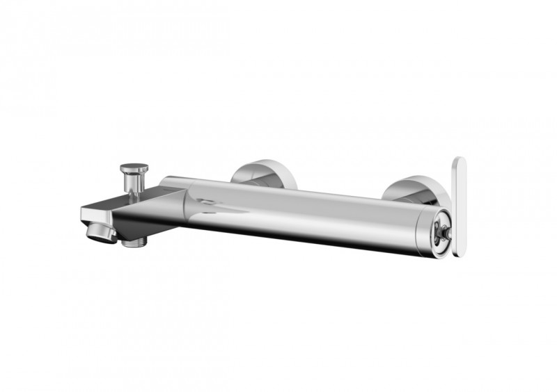 Kohlman Boxine bateria wannowa ścienna chrom QW110B