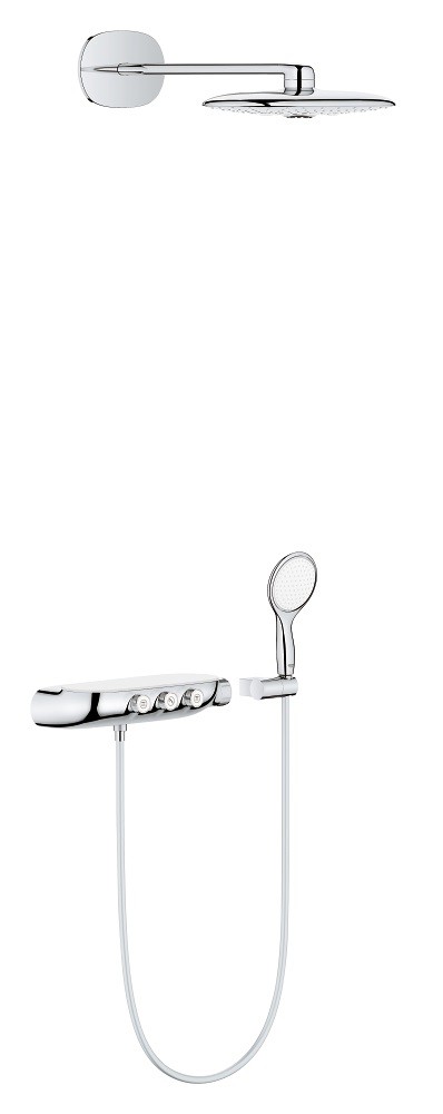 Grohe Rainshower System SmartControl 360 DUO podtynkowy zestaw prysznicowy termostatyczny z deszczownicą chrom 26443000