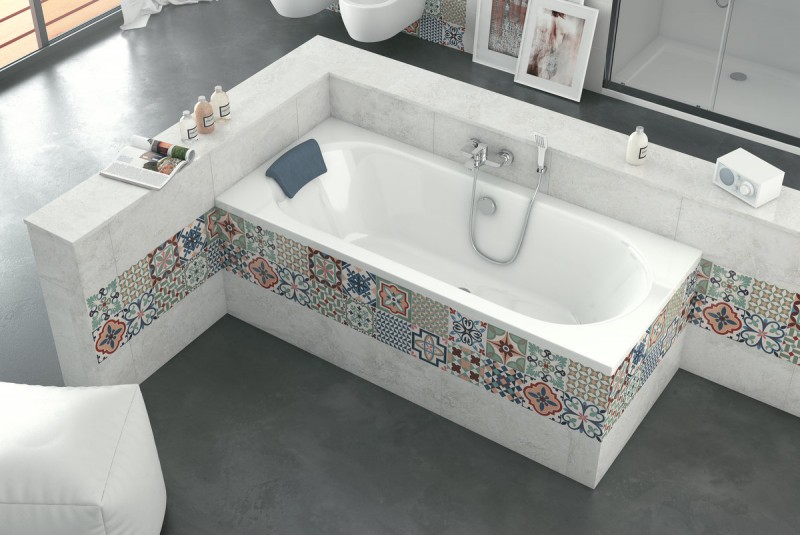 Excellent Karo zagłówek wannowy szary WAZA.KARO-SZARY