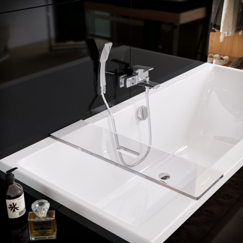 Excellent Zen półka wannowa prosta 75 cm akryl transparentny DOEX.1101.750.TR