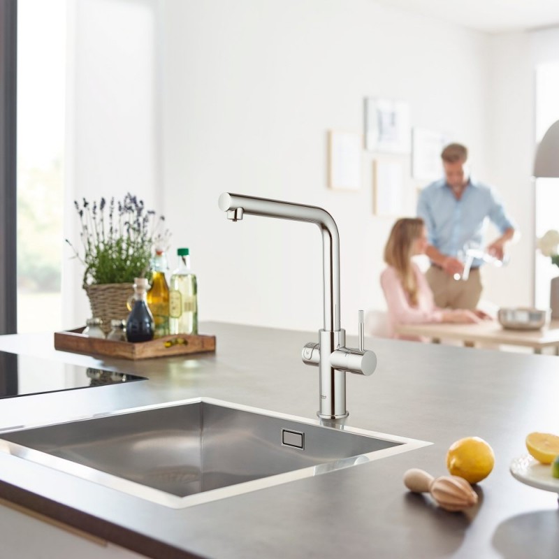 Grohe Blue Home zestaw startowy z wylewką w kształcie L chrom 31454001