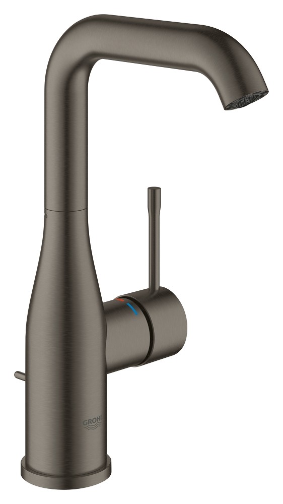 Grohe Essence New bateria umywalkowa z korkiem automatycznym grafit szczotkowany Brushed Hard Graphite 32628AL1