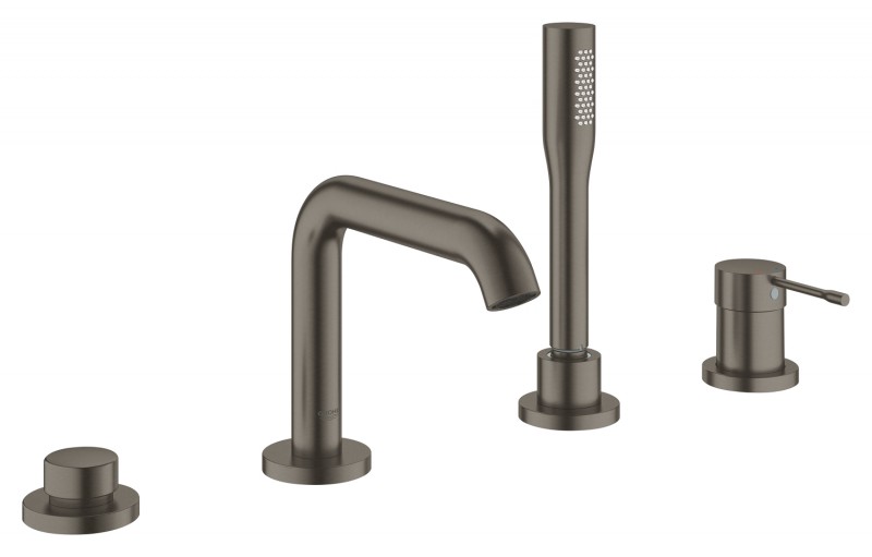 Grohe Essence bateria wannowa czterootworowa grafit szczotkowany Brushed Hard Graphite 19578AL1