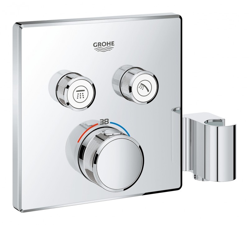 Grohe Grohtherm Smartcontrol podtynkowa bateria termostatyczna 2-drożna ze zintegrowanym przyłączem i uchwytem prysznicowym chrom 29125000