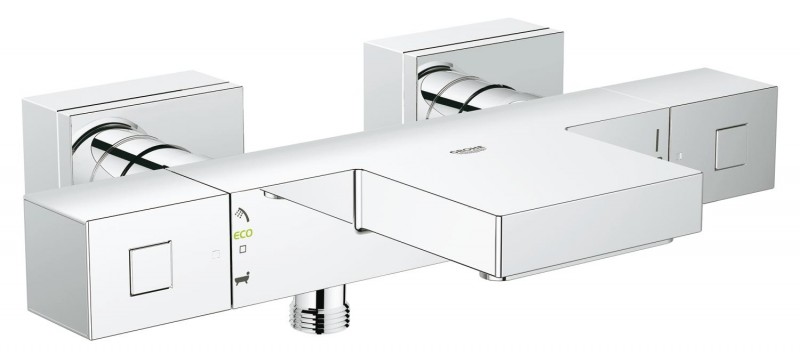 Grohe Grohtherm Cube bateria wannowa termostatyczna ścienna chrom 34497000