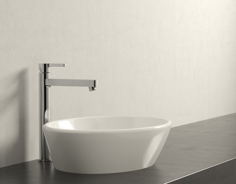 Grohe Lineare bateria umywalkowa wysoka bez korka stal 23405DC1