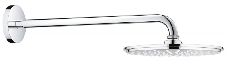Grohe Rainshower Cosmopolitan 210 deszczownica głowica prysznicowa okrągła 210mm z ramieniem ściennym chrom 26171000