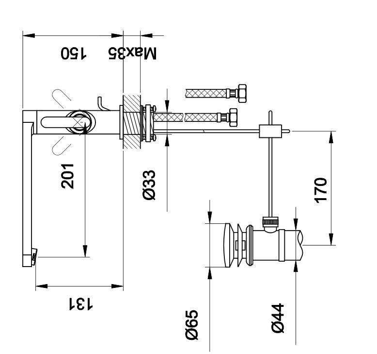 Kohlman Boxine bateria umywalkowa z obrotową długą wylewką chrom QB105B