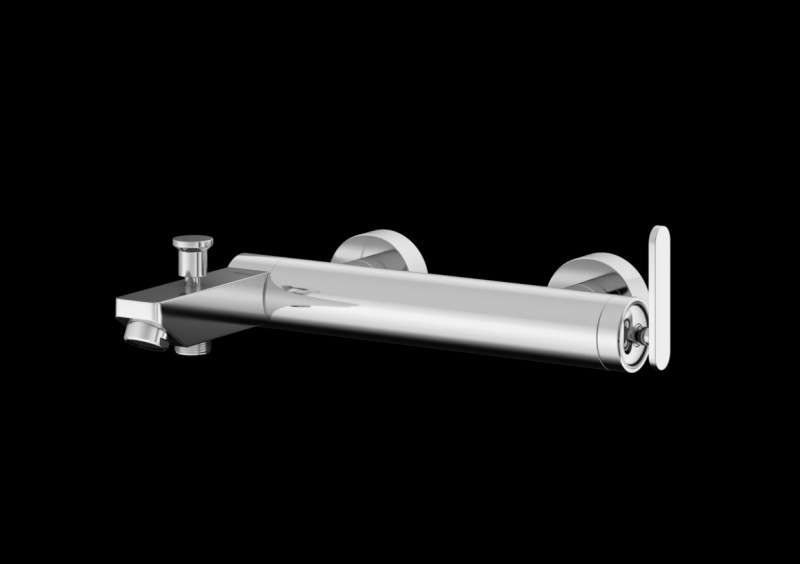 Kohlman Boxine bateria wannowa ścienna chrom QW110B