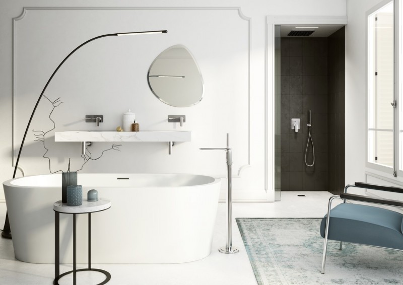 Kohlman Experience bateria wannowa ścienna chrom QW110E