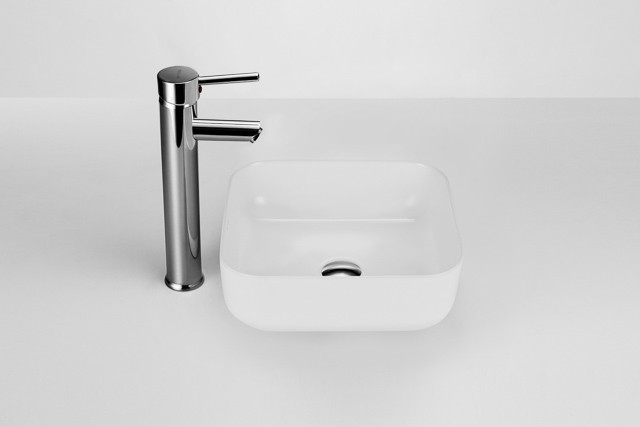 Massi Alizma umywalka stawiana na blat kwadratowa 39x39 cm biały MSU-0009