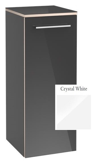 Villeroy&Boch Avento szafka boczna 89cm drzwi lewe Crystal White biały połysk A89500B4