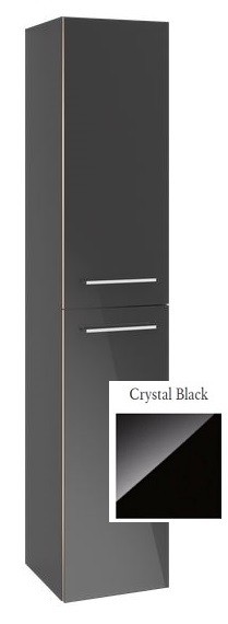 Villeroy&Boch Avento szafka wysoka 176cm drzwi lewe Crystal Black czarny połysk A89400B3