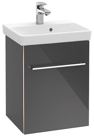 Villeroy&Boch Avento szafka pod umywalkę 45cm drzwi lewe Crystal Grey szary połysk A88700B1