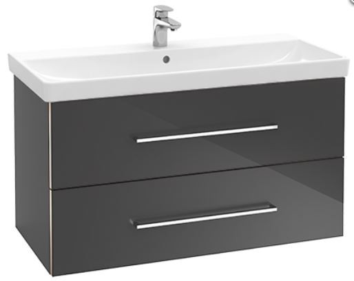 Villeroy&Boch Avento szafka pod umywalkę 100cm Crystal Grey szary połysk A89200B1