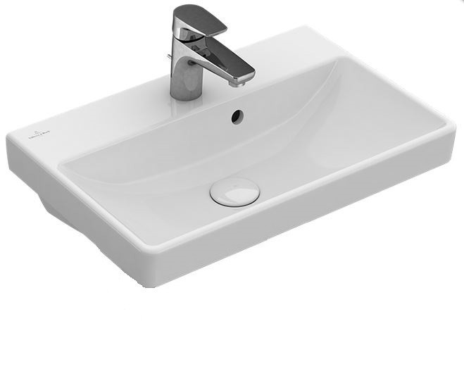 Villeroy&Boch Avento umywalka meblowa 55cm z przelewem biały weiss alpin ceramicplus 4A0055R1