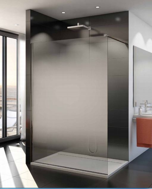 SanSwiss Walk-In Easy ścianka wolnostojąca 90 cm srebrny połysk gradient STR4P0905068