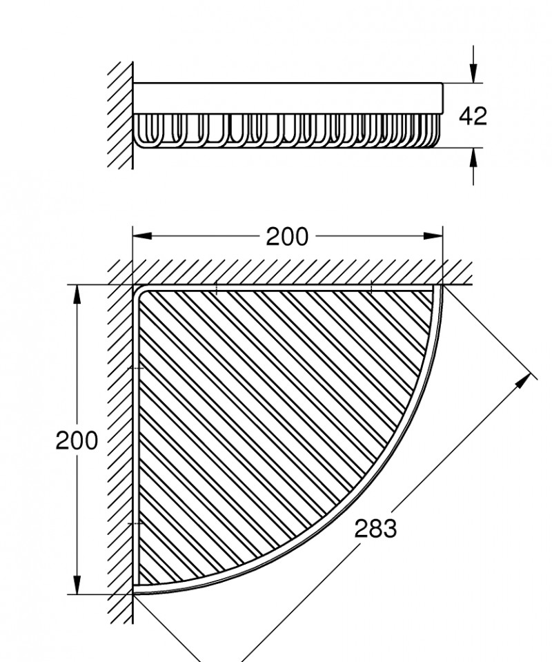 Grohe Selection półka narożna chrom 40809000