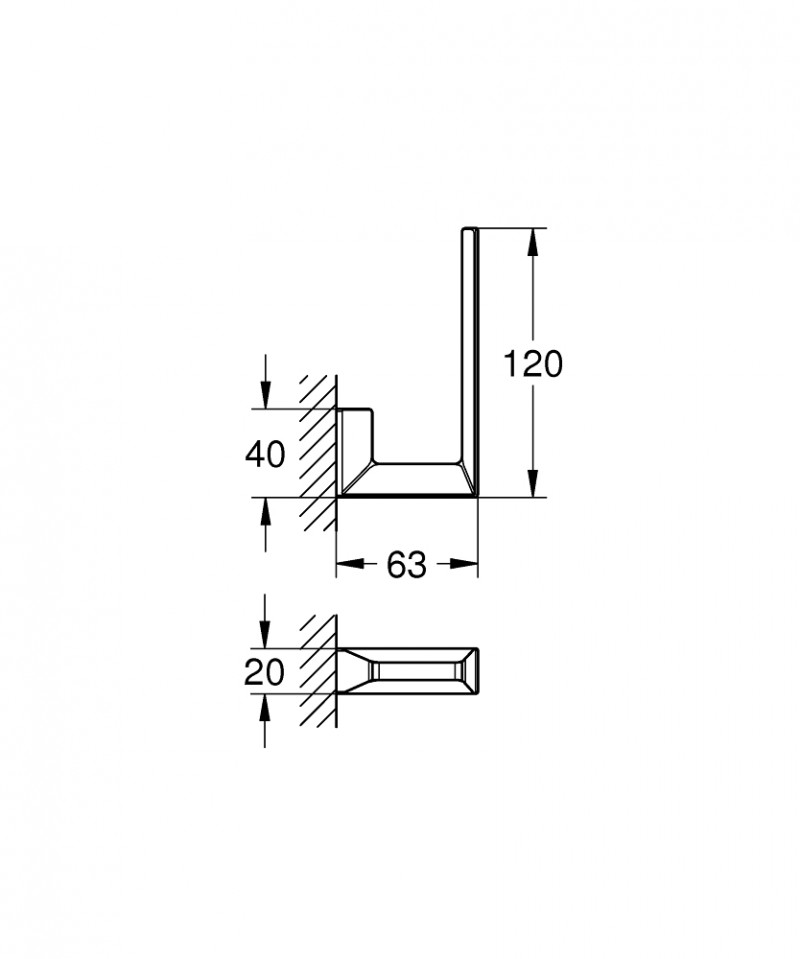 Grohe Selection uchwyt na papier toaletowy zapasowy chrom 40784000