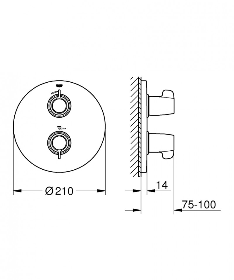 Grohe Grohtherm Special termostatyczna bateria podtynkowa 1-drożna chrom 29094000