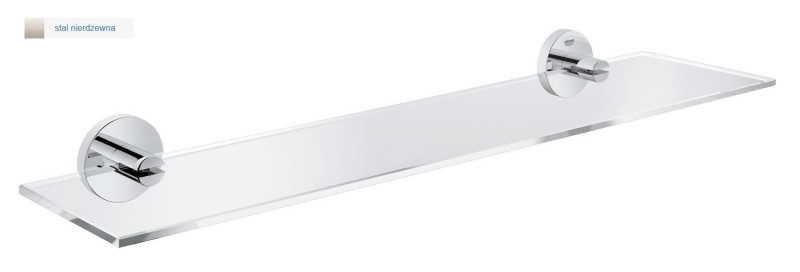 Grohe Essentials półka szklana stal/szkło 40799DC1