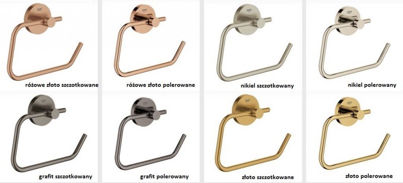 Grohe Essentials uchwyt na papier toaletowy złoto szczotkowane brushed warm sunset 40689DL1