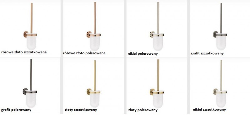 Grohe Essentials szczotka toaletowa kompletna szkło złoto polerowane warm sunset 40374DA1