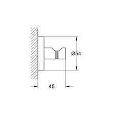 Grohe Essentials haczyk pojedyńczy stal 40364DC1