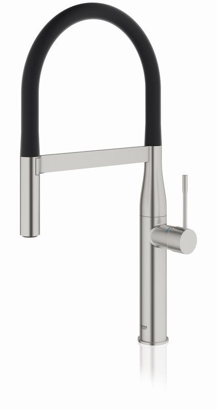 Grohe Essence bateria zlewozmywakowa stal czarny 30294DC0