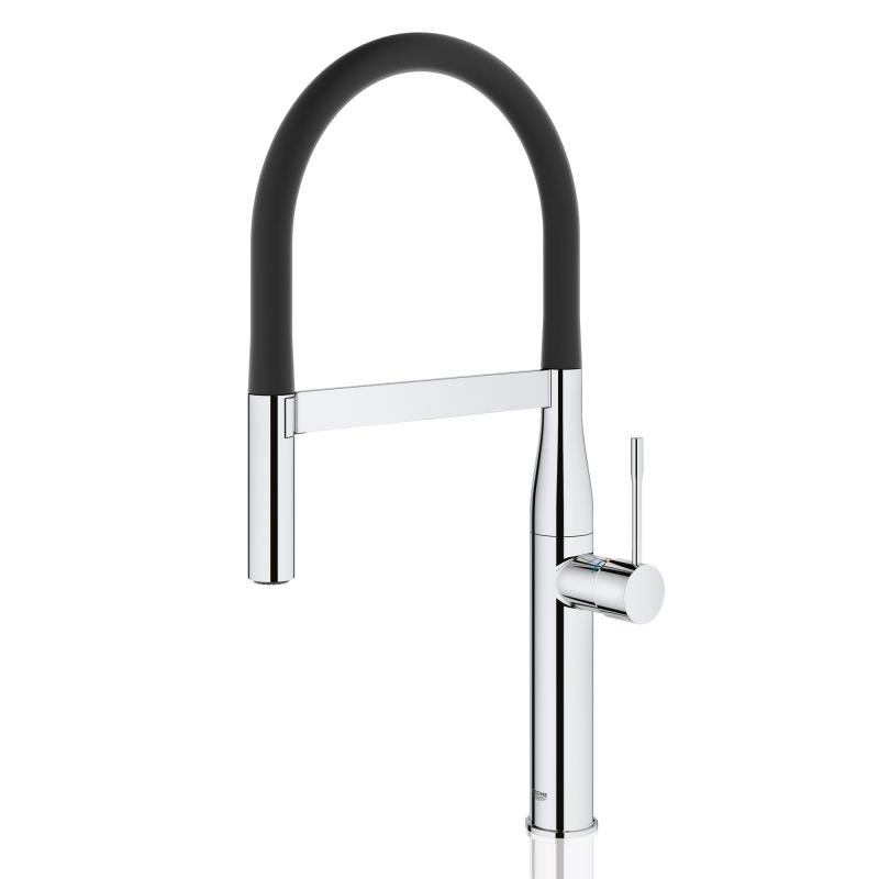 Grohe Essence bateria zlewozmywakowa chrom czarny 30294000