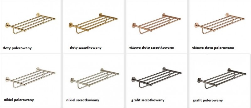 Grohe Essentials półka z wieszakami na ręczniki złoty szczotkowany brushed cool sunrise 40800GN1