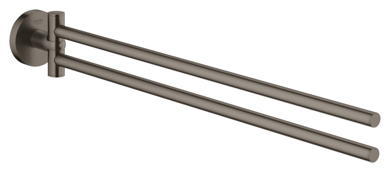 Grohe Essentials wieszak na ręcznik dwuramienny grafit szczotkowany brushed hard graphite 40371AL1