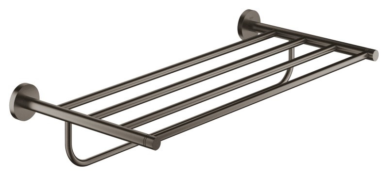 Grohe Essentials półka z wieszakami na ręczniki grafit szczotkowany brushed hard graphite 40800AL1