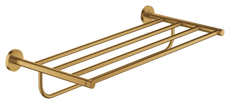 Grohe Essentials półka z wieszakami na ręczniki złoty szczotkowany brushed cool sunrise 40800GN1