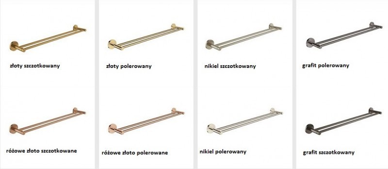 Grohe Essentials wieszak na ręczniki grafit polerowany hard graphite 40802A01