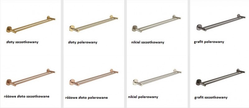 Grohe Essentials wieszak na ręczniki złoty szczotkowany brushed cool sunrise 40802GN1