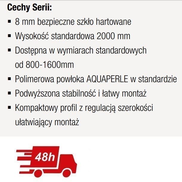 SanSwiss Walk-In Easy ścianka wolnostojąca 160 cm srebrny połysk przeźroczyste STR4P1605007