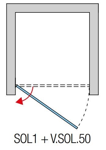 SanSwiss Solino zestaw uzupełniający do wnęki V.SOL.50