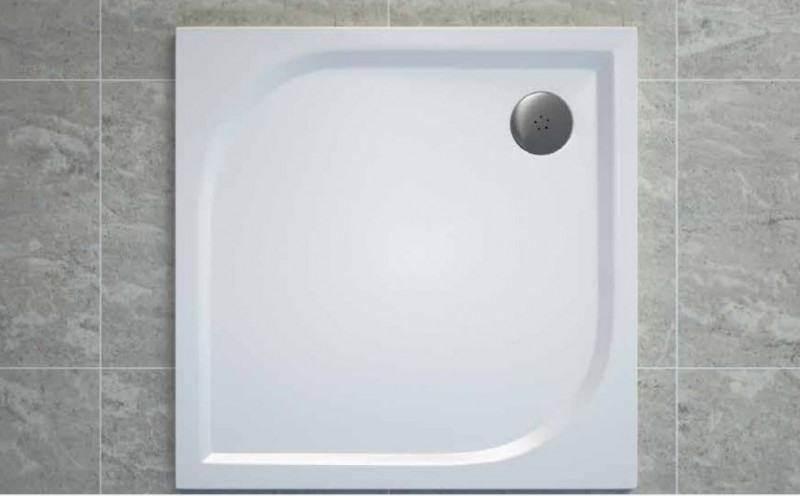 Sanswiss Tracy brodzik kwadratowy 100x100 konglomerat biały WAQ100004