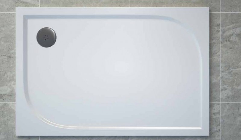 Sanswiss Tracy brodzik prostokątny 120x80 konglomerat biały WAA8012004